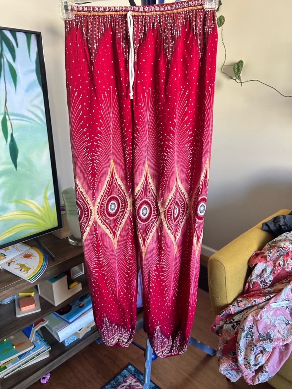 Boho harem pants in EUC